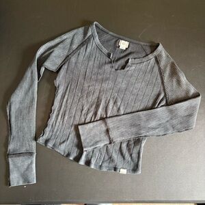 BDG Urban Outfitters Cropped Waffle Longsleeve